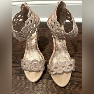Blush Ankle Strap Heels